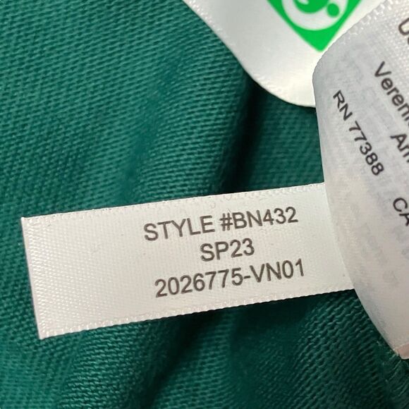 J Crew Anorak Hoodie Mens M Green Navy Colorblock Rugby Sporty Casual BN432 READ - Picture 10 of 15